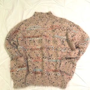 Lulus Fuzzy Hand-stitched Sweater - Medium